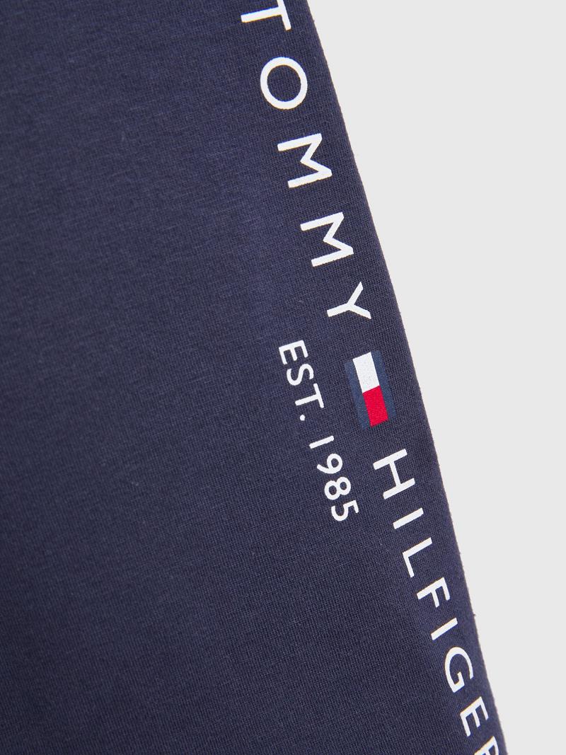 Lány Tommy Hilfiger Logo Cycling Rövidnadrág Sötétkék | HU 1843JPQ